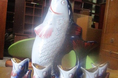 Набір риб керамічних, синьо-білого кольору