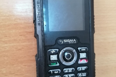 Мобільний телефон марки Sigma IP-67, 1 шт., б/в