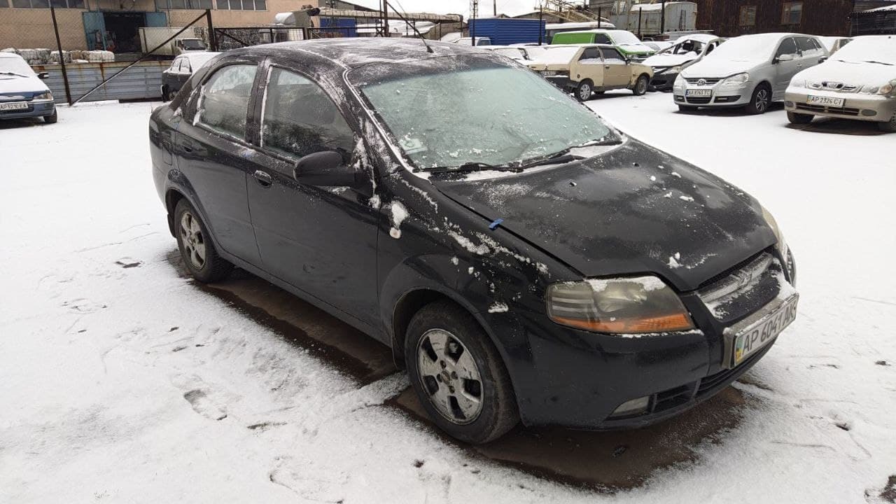 Легковий автомобіль CHEVROLET AVEO, ДНЗ АР6041АК, чорного кольору, 2006 р.в., кузов (шасі, рама) № KL1SA69YE6B636765