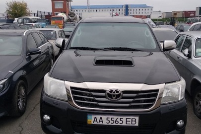 Легковий автомобіль TOYOTA HILUX, 2015 р.в., АА5565ЕВ, чорного кольору, № кузова MR0FR29G401035387