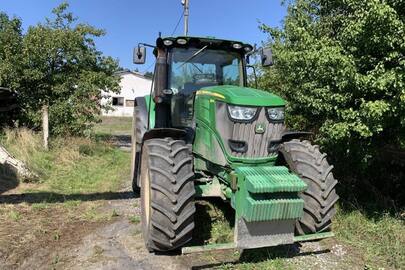 Трактор колісний JOHN DEERE 6190R, реєстраційний номер 34412ВС, 2012 року випуску, заводський номер 1L06190RVCN725666, двигун №CD6068R003477