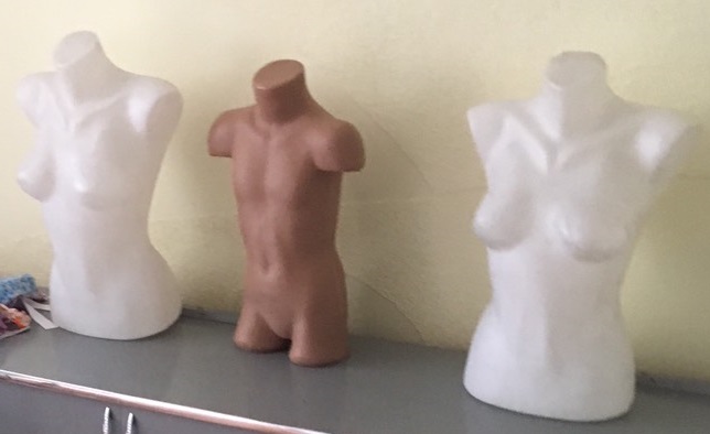 Манекени до пояса б/у, 7шт.