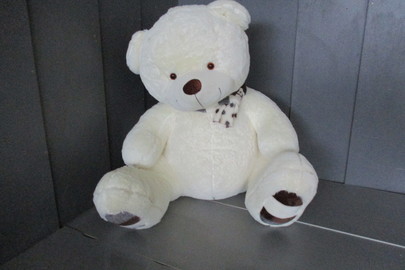 М’яка іграшка у вигляді ведмедя світло-жовтого кольору з коричневими вставками висотою 135см - 5шт.