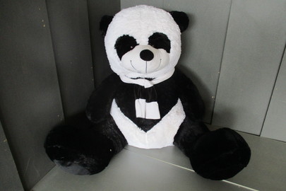 М’яка іграшка у вигляді панди, чорного кольору з білими вставками висотою 120 см - 5 шт.