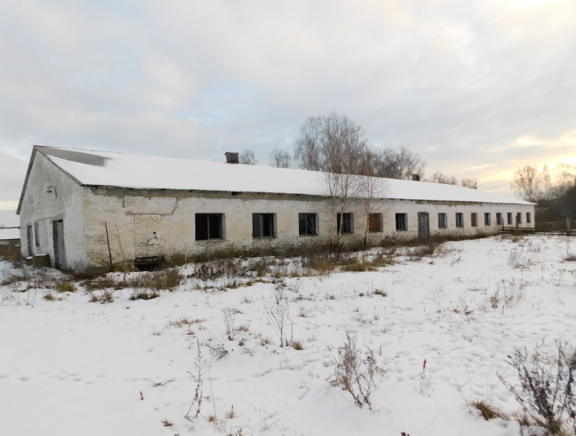 Нежитлові будівлі: корівник заг. пл. 1850.5 м. кв., пункт штучного осіменіння заг. пл. 24.1 м. кв., телятник заг.пл. 821.4 м. кв., за адресою: Житомирська обл., Лугинський район, с. Путиловичі, вул. Повчкова 28 б