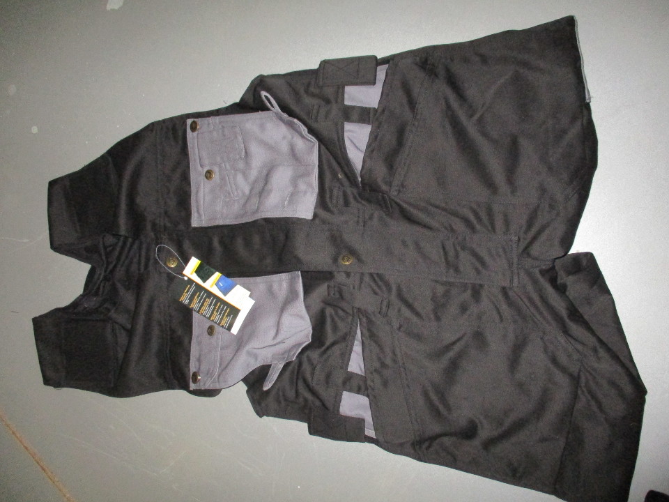 Спец. комбінезон чорного кольору з сірими карманами - 5 шт.