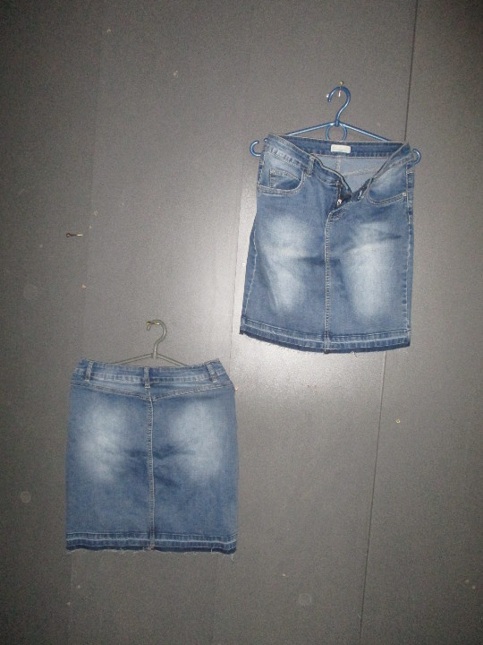 Спідниця жіноча джинсова, коротка, неокантована, колір - синій, «FLOYD» - 3 шт.