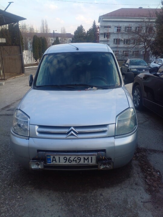 Транспортний засіб марки CITROEN, модель BERLINGO, 2007 року випуску, реєстраційний номер АІ9649МІ, VIN: VF7GJWJYB93435079
