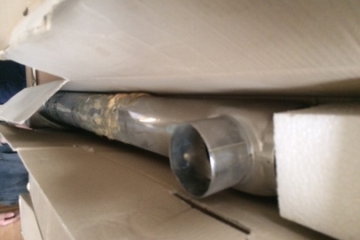 Труба-димоход вентиляційна 60/100, металева, код А003, 6 шт.