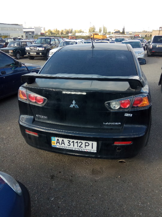 Транспортний засіб Mitsubishi Lancer 1.6, 2013 року випуску, № кузова: JMBSRCY1AEU001199, ДНЗ: АА3112РІ