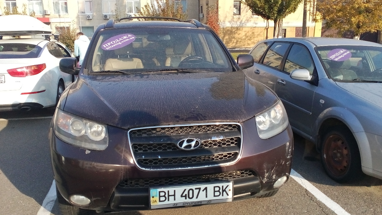 Транспортний засіб Hyundai Santa Fe, 2007 року випуску, № кузова: Y6LSH81DP7L001401, ДНЗ: ВН4071ВК