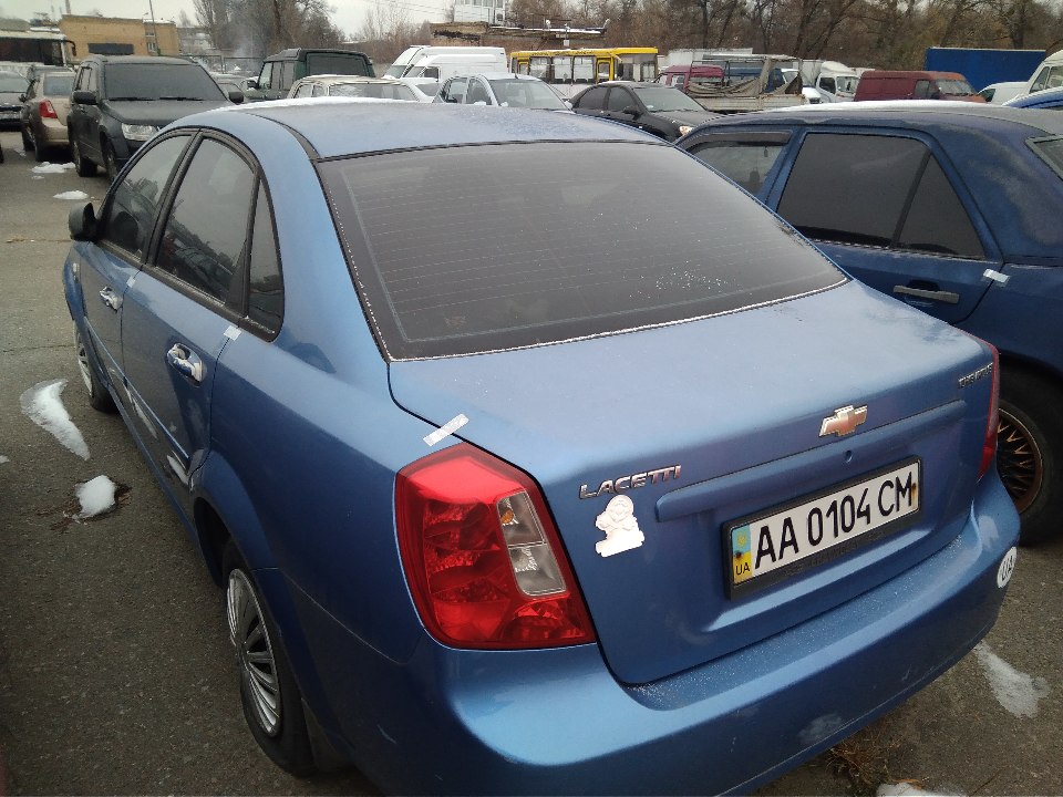 Транспортний засіб Chevrolet Lacetti, 2007 року випуску, № кузова: KL1NF196E7K582955, ДНЗ: АА0104СМ