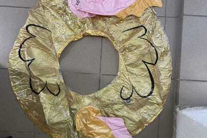 Конфісковане майно за рішенням суду: надувний круг для плавання 1 шт., б/в