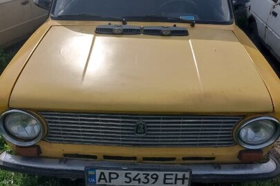 Легковий автомобіль ВАЗ 21013, ДНЗ АР5439ЕН, 1980 року випуску, жовтого кольору, № кузова 210113352482