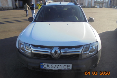 Легковий автомобіль універсал-В RENAULT DUSTER, ДНЗ: СА5771СЕ, № кузова: VF1HSRADF59203200, 2017 р.в., білого кольору