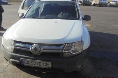 Легковий автомобіль універсал-В RENAULT DUSTER, ДНЗ: СА5770СЕ, № кузова: VF1HSRADF59074454, 2017 р.в., білого кольору