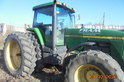 Трактор колісний JOHN DEERE 8400, ДНЗ: 35028СА, заводський номер RW8400P021136, 1998 р.в.
