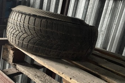 Колесо з врізаними отворами із диском з чорних металів торгової марки DAYTON розмірів 205/60 R16 з ознаками вживання