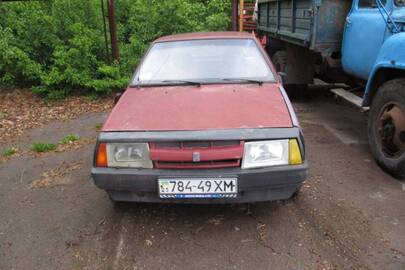 Автомобіль легковий ВАЗ-2108, 1989 року випуску, червоного кольору, номер кузова: б/н, ДНЗ 78449ХМ