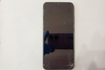 Мобільний телефон марки "Samsung" модель A02S чорного кольору, б/в