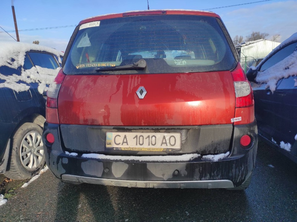 Автомобіль марки RENAULT SCENIC MJ2, 2007 року випуску, легковий універсал -В, кузов №VF1JM1B0H38180545, колір - помаранчевий, державний реєстраційний номер СА1010АО