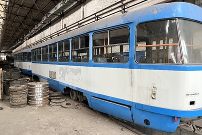 Самохідний трамвайний вагон ТЗSU-CS із зовнішнім джерелом електроживлення для колії завширшки 1435 мм, рік випуску 1996, інвентарний номер 1035, заводський номер кузова 180157