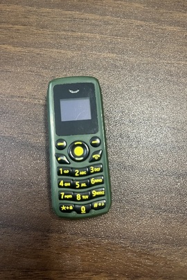 Конфісковане майно за постановою: мобільний телефон марки "Mini Phone" модель B 25 в корпусі зеленого кольору, б/в
