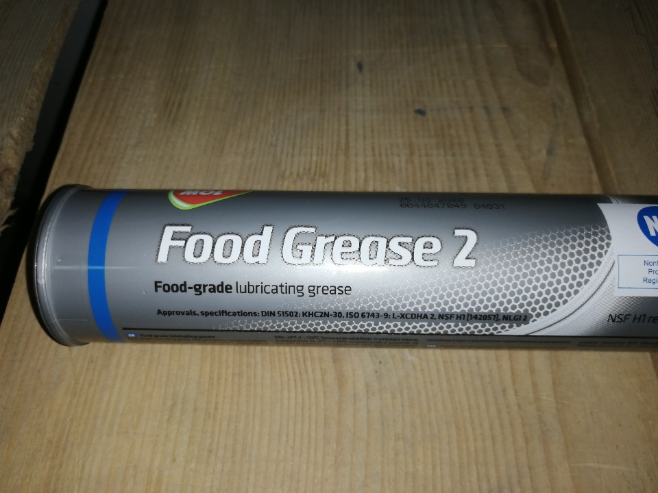 Консистентне мастило для харчової промисловості «Food Grease 2» в пластикових тубах