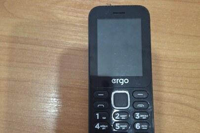 Конфісковане майно за рішенням суду: мобільний телефон "ERGO", IMEI: 358776573500603, б/в