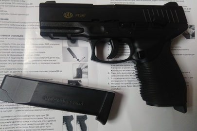 Газобалонний пневматичний пістолет моделі SAS PT 24/7 №14207361, калібру 4.5 мм