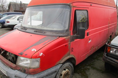 Транспортний засіб марки DAF F600, вантажний фургон-В, 2003 року випуску, ДНЗ: ВК0402АН, № кузова SEYZMWFZHDN095039, червоного кольору