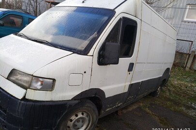 Транспортний засіб марки FIAT DUCATO 2.5, 1994 року випуску, ДНЗ ВС2372АР, номер кузова ZFA23000005084754, об'м двигуна 2.5, білого кольору, дизель