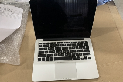 Портативний комп`ютер (ноутбук) MacBook Pro, Model A 1502 в кількості 1 шт., без комплекту, Б/В