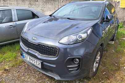 Автомобіль марки KIA, модель SPORTAGE, номер державної реєстрації АХ3993ЕХ, VIN/номер шасі (кузова, рами): U5YPG815AHL389781, рік виробництва 2017, колір сірий