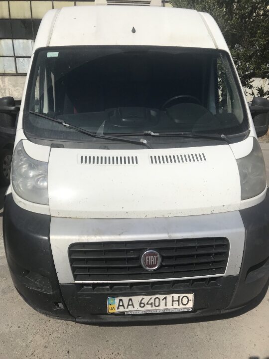 Вантажний автомобіль FIAT DUCATO, рік випуску - 2013 р.в., колір - білий, ДНЗ: АА6401НО, VIN/номер кузова: ZFA25000002477423