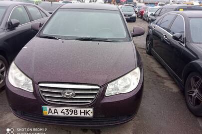 Автомобіль легковий HYUNDAI ELANTRA, рік випуску – 2008, колір червоний,    ДНЗ : АА4398НК, номер кузова KMHDT41BP8U437185