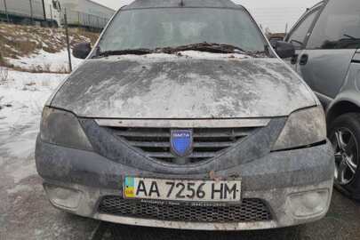 Автомобіль легковий DACIA LOGAN, рік випуску – 2008, колір сірий, ДНЗ: АА7256НМ, номер кузова UU1KSDAD539907574