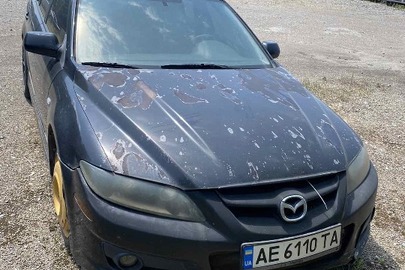 Легковий автомобіль марки MAZDA, модель 6, 2007 року випуску, номер кузова JMZGG82L601682425, номерний знак AE6110TA