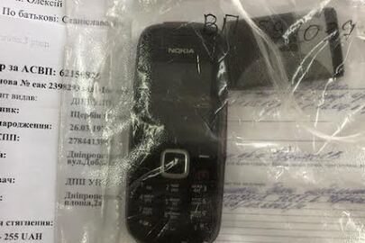 Мобільний телефон "Nokia", чорного кольору IMEI відсутній