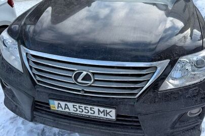 Транспортний засіб, марка LEXUS, моделі: LX570, 210 р.в., ДНЗ АА5555МК, № шасі (кузова, рами) VIN код: JTJHY00W604052755