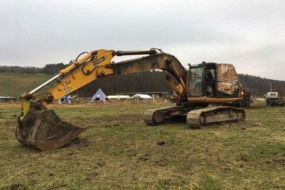 Екскаватор гусеничний JCB JS240LC, 2008 року випуску, ДНЗ: Т00320ВС, ідентифікаційний номер (VIN) JCBJS24CV81504790, колір жовтий, пальне дизель