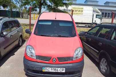 Транспортний засіб RENAULT KANGOO, реєстраційний номер ВС9386СР, номер шасі VF1FC1EAF37607539, червоного кольору, 2007 року випуску