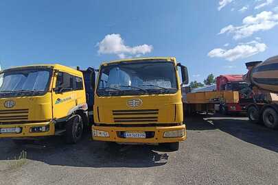 Тягач-самоскид FAW CA3252, реєстраційний номер АА3603РМ, VIN/номер шасі (кузова, рами): Y7CCA325270085078, категорія: ВАНТАЖНИЙ, колір: ЖОВТИЙ, рік виробництва: 2007, тип пального: дизель, об’єм двигуна, см.куб.: 8600, тип КПП: механічна