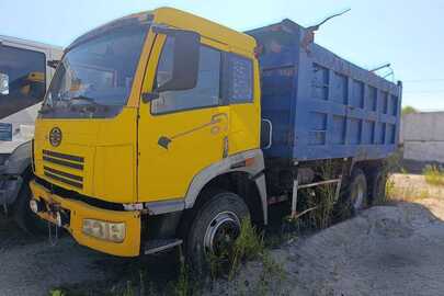 Тягач-самоскид FAW CA3252, реєстраційний номер АА3602РМ, VIN/номер шасі (кузова, рами): Y7CCA325270082754, категорія: ВАНТАЖНИЙ, колір: ЖОВТИЙ, рік виробництва: 2007, тип пального: дизель, об’єм двигуна, см.куб.: 8600, тип КПП: механічна