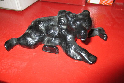 Металева фігурка Ведмедя, чорного кольору,  б/в, 1 шт.