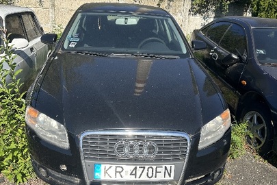 Легковий автомобіль марки AUDI, модель A4, 2006 року випуску, ДНЗ KR470FN, кузов номер WAUZZZ8E46A251637, чорного кольору