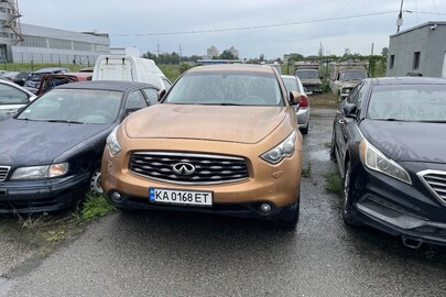 Транспортний засіб марки Infiniti, модель FX 35, реєстраційний номер КА0168ЕТ, VIN: JN1TANS51U0300781, 2008 року випуску, колір коричневий