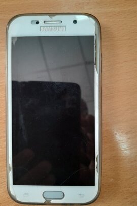 Конфісковане майно за рішенням суду: мобільний телефон SAMSUNG, сірого кольору в силіконовому чохлі, б/в