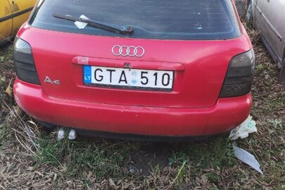 Конфісковане майно за рішенням суду: автомобіль AUDI А4, реєстраційний номер Республіки Литва GTA 510, невстановленого року випуску, номер кузову: не ідентифіковано