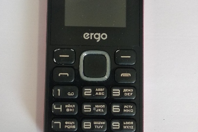 Мобільний телефон марки "ergo" з акумуляторною батареєю до нього, IMEI-затертий